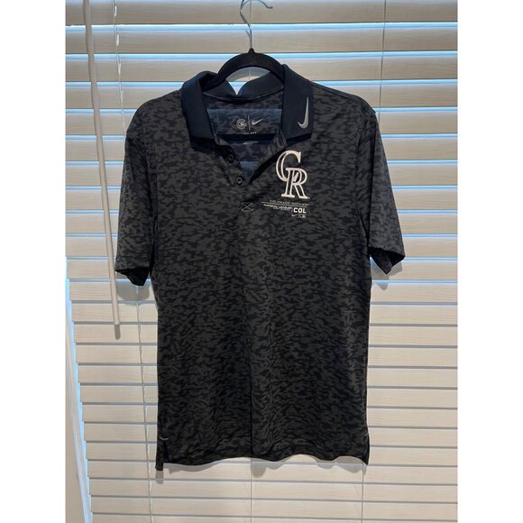 Nike Baseball‎ Colorado Rockies Polo Shirt - Size M - Picture 1 of 3